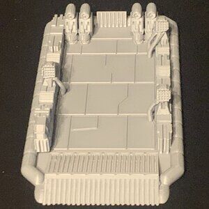 Grey 3 D Printed Handcrafted Hovercraft 7" SELLING AS IS